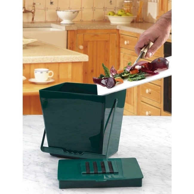 Bezzapachowy pojemnik na kompost Mini 5L – Garland + 6 filtrów węglowych