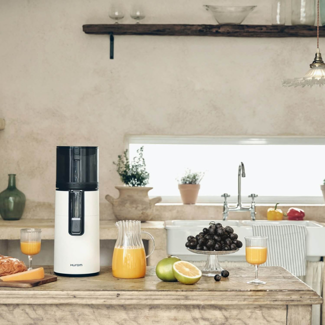 Wyciskarka Hurom H400 Biały mat + Blender Kielichowy Hurom BL-E01 3w1