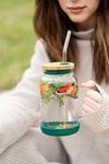 Słoik ze słomką Fuori 600 ml zielony - Vialli Design