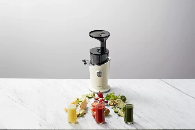 Hurom H100S - Slow juicer - 5 second washing, innovative filters - Ivory, H-100S-IBEA02