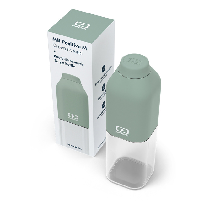 Monbento Positive M butelka na sok i wodę 0,5 l, Green Natural