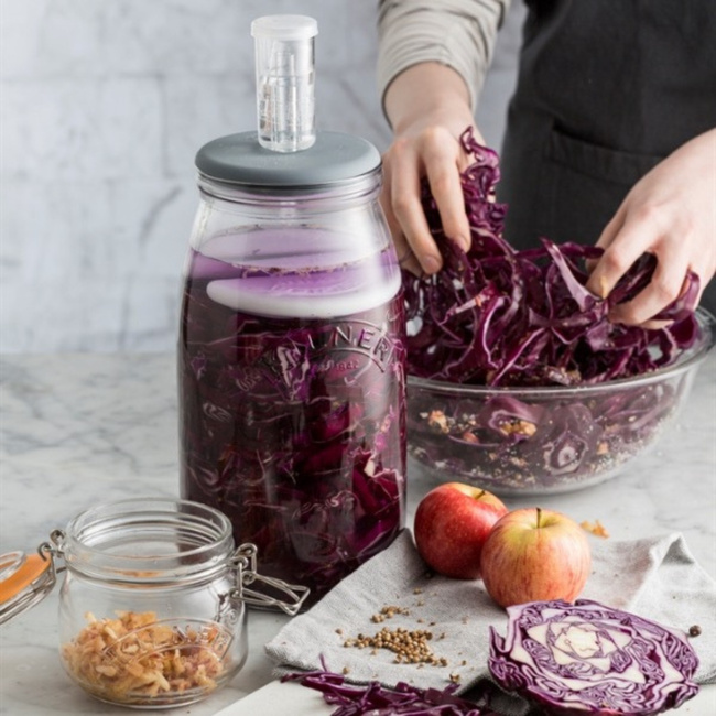 Kilner słoik do fermentacji 3 l z obciążnikami