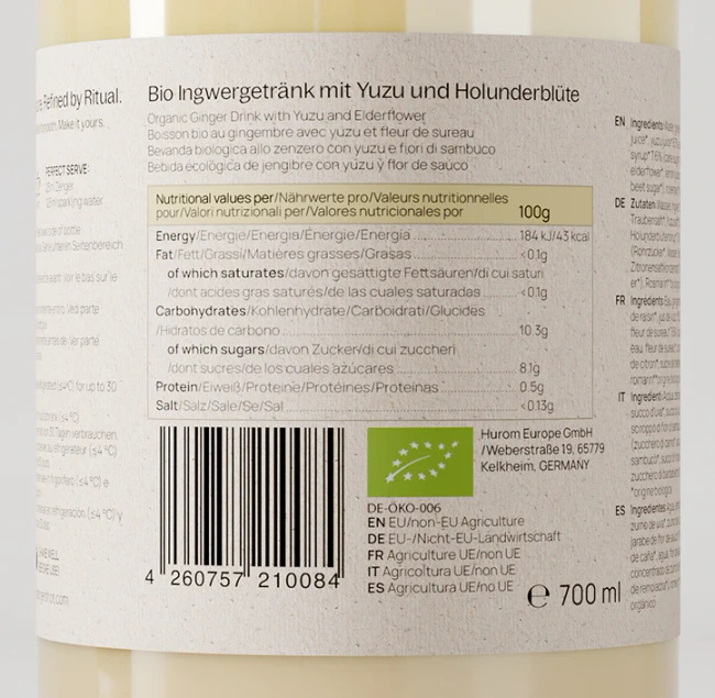 Imbirowy shot 0,7 L Łagodny