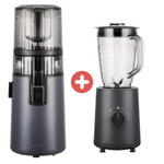 Wyciskarka Hurom H70 FT Easy Tytanowy + Blender Kielichowy Hurom BL-E01 3w1