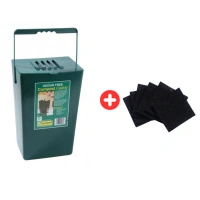 Kosz na odpady organiczne 9L – Garland + 6 wymiennych filtrów węglowych