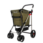 Rolser Basket Freno Polar 4B2 wózek na zakupy z hamulcem, torba 58 l, khaki