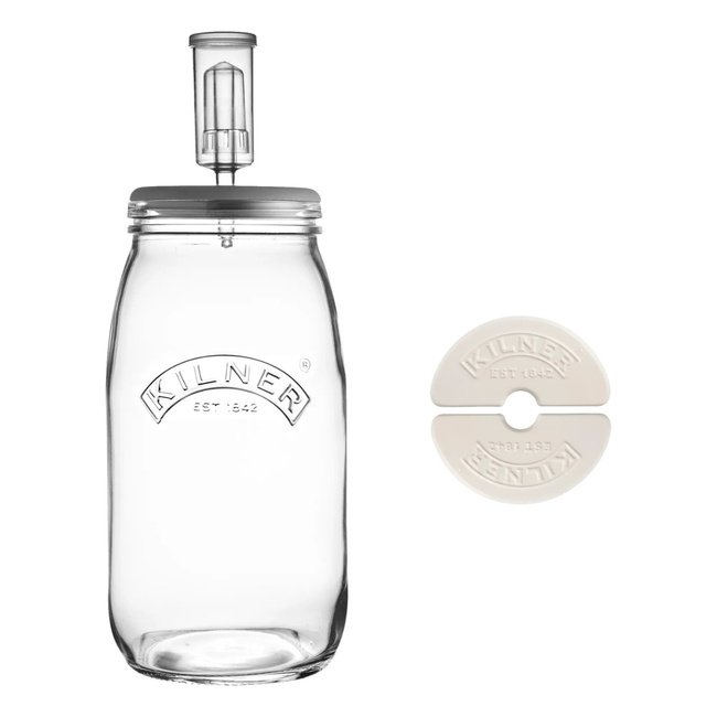 Kilner słoik do fermentacji 3 l z obciążnikami
