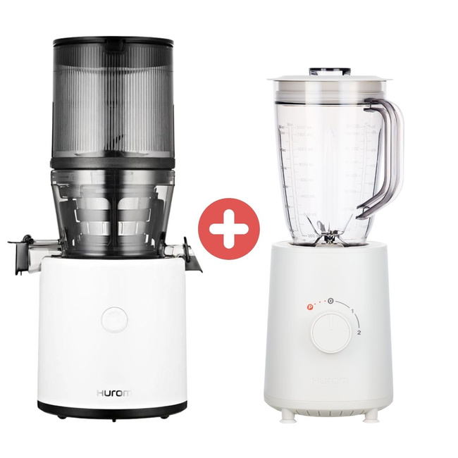 Wyciskarka Hurom H320N Matt White + Blender Kielichowy Hurom BL-E01 3w1