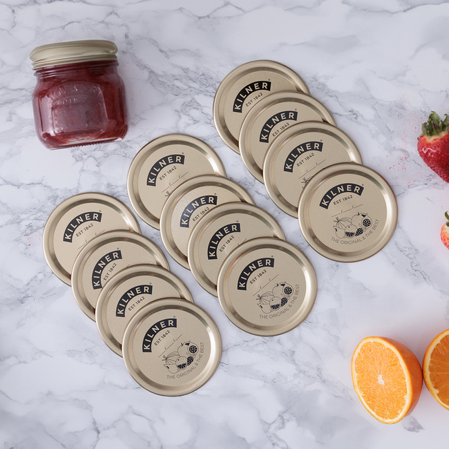 Kilner wieczka do słoików Wide Mouth, 12 szt.