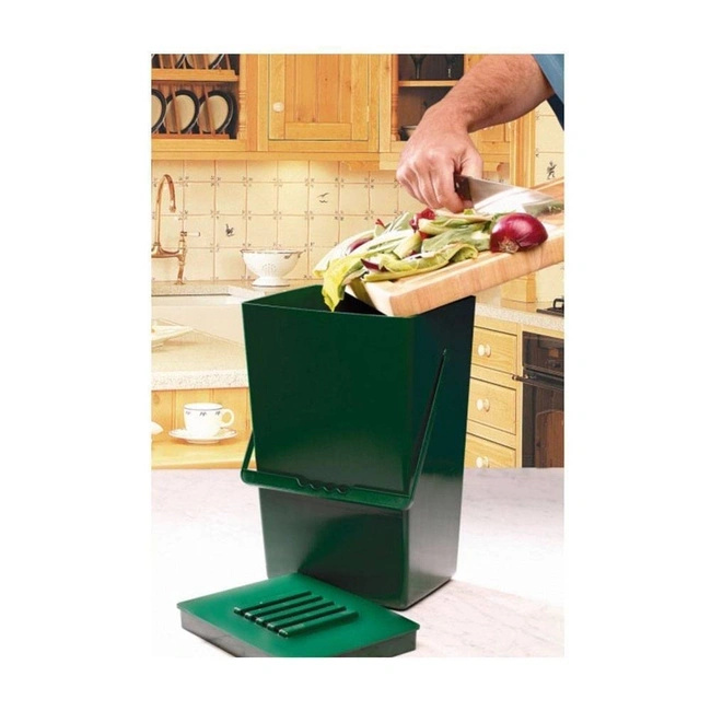 Kosz na odpady organiczne 9L – Garland, pojemnik na bioodpady z filtrem węglowym z tworzyw z recyklingu