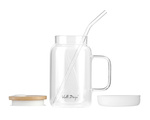 Słoik ze słomką Fuori 600 ml biały - Vialli Design