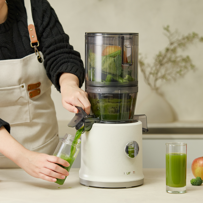 Hurom H80 ST - wyciskarka wolnoobrotowa do soków - biały marmur