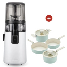 Zestaw Hurom H70 Pure - Biały + Garnki Happycall 4 el.