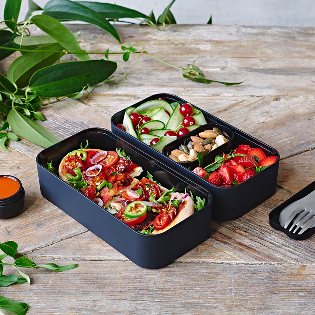 Monbento Original lunchbox bento 1 l, dwa poziomy, Black Onyx