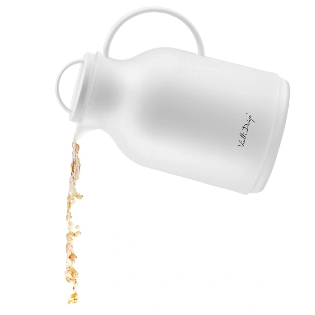 Termos z wkładem szklanym 1l Amo biały 27763 - Vialli Design