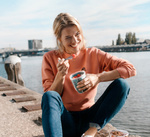 Mepal Ellipse pojemnik na owoce i warzywa z sitkiem, Nordic Denim