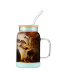 Słoik ze słomką Fuori 600 ml miętowy - Vialli Design